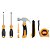 Conjunto De Ferramentas De Reparo 3 Chaves De Fenda, Trena, Mini Martelo E Estilete MD-12766 - Imagem 1