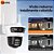 Câmera de Segurança Inteligente 3 Lentes 4K 360º Basike - Wi-Fi, Visão Noturna, Detecção de Movimento - Imagem 2