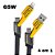Cabo Basike 4 em 1 - USB/USB-C/Lightning/Type C- 65W - 1 Metro - Ba-CBO095 - Imagem 1