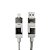 Cabo Basike 4 em 1- USB/USB-C/Lightning/Type C- 65W - 1,2 Metro - Ba-CBO236 - Imagem 2