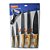 Kit Jogo De Facas Aço Inox Cozinha 6 Peças BAZIK WU-325 - Imagem 2