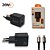Carregador Celular 20W 2 Saídas Quick Charge Com Cabo Tipo C para Tipo C Ba-car046CC - Imagem 2