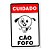 Placa Decorativa Cuidado Pet Fofo 16 x 24 cm - Escolha entre Cão e Gato! - Imagem 1