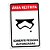 Placa Decorativa - Star Wars Stormtrooper "Área Restrita - Somente Pessoas Autorizadas" - 16 x 24 cm - Imagem 1