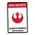 Placa Decorativa - Star Wars "Área Restrita - Somente Membros da Aliança" - 16 x 24 cm - Imagem 1