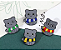Kit Com 4 Broches De Metal - Pins - Gatos Harry Potter - Imagem 2