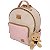 Mochila Maternidade Jeans Rosa Miellu Personalizada + Ursinho - Imagem 1