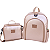 Kit Mochila Juvenil Ouro Rosa - Imagem 1