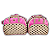 Kit Maternidade Bolsa Bebe Flocada com Trocador - Pink - Imagem 1