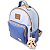 Mochila Maternidade Miellu Personalizada + Ursinho - Yasmim Candy - Azul - Imagem 1