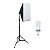 Kit Iluminação Softbox 50X70 +Tripé + Lâmpada 150w 110v - Imagem 1