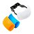 Difusor para Camera Reflex Pop Up Kit 3 Cores Azul Laranja e Branco - Imagem 4