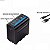 Bateria NP-F990 /F1000 Fits 13400mAh 7.2v Com Usb - Imagem 3