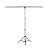 Suporte Para Fundo Infinito Tipo ''T''  1,60X2,00 MT- Aco Inox - Cor Prata Mate - Com Bolsa - Imagem 1