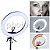 ILUMINADOR DE LED RING LIGHT 240 LEDS + FONTE AC 5500k 4800LM 48,26cm - Imagem 1