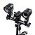Suporte Para Sombrinha Articulado Com Soquete Duplo PK-DE27 e Sapata Cold Shoe - Imagem 1