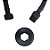 Mangueira Engate Flexível Trançado Preto / Black Inox 40 cm Metal - Imagem 1