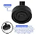 Chuveiro Ducha Autolimpante Redondo Black ABS Articulado Tubo Em Metal 25cm Parede Preto Fosco Aquecedor Solar e Gás - Imagem 4