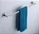 Porta Toalha Toalheiro 60 cm Cromado Aço Inox para Banheiro - Imagem 5