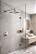 Ducha Chuveiro Parede Slim Quadrada 20x20 Inox Braço 40cm - Imagem 4