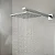 Ducha Chuveiro Parede Slim Quadrada 20x20 Inox Braço 40cm - Imagem 2