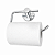 Porta Papel Higiênico Metal Parede Inox Cromado Papeleira - Imagem 1
