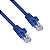 Cabo De Rede 3m Ethernet Rj45 Lan Cat5 Azul 3 Metros Reforçado - Imagem 3