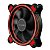 Cooler Fan 120mm Led Ring Pc Gamer Gabinete Mymax Spectrum Vermelho - Imagem 1
