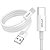 Cabo Para Iphone Lightning 1 Metro Vfan X03 Branco - Imagem 1