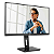 Monitor Aoc 21,5 Led Full Hd Pivot Hdmi Dp Hub Usb- 22p2um - Imagem 1