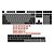 Kit Com 155 Teclas Keycaps Perfil Asa-Low Pbt Double Shot Modelo Black Pink - Imagem 1