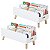 Kit 2 Porta Livros Revisteiro Infantil Pé Palito 80cm Branco - Imagem 1