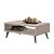 Mesa De Centro Sala de Estar Lucky Rack - Com Nicho porta Revistas - 65cm - NUDE - Imagem 2