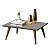 Mesa De Centro Retangular Sala Mdf Pé Palito Decorativa - Cinza Ópera 65x35cm - Imagem 1