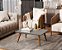 Mesa De Centro Retangular Sala Mdf Pé Palito Decorativa - Cinza Ópera 65x35cm - Imagem 3