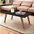 Mesa De Centro Retangular Sala Mdf Pé Palito Decorativa - Preto 65x35cm - Imagem 3