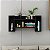 Nicho Estante De Parede Luxo Decoração Moderno Livro Preto - Imagem 2