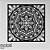 Mandala Clássica Emoldurada Flores Prosperidade 60 cm em mdf cru - Imagem 1