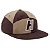 Boné Huf Splice H Strapback Brown - Imagem 1