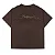 Camiseta Barra Assinatura Patch Estonada Marrom - Imagem 1