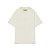 Camiseta Barra "B Garça" Alto Relevo Puída Off White - Imagem 1