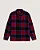 Camisa Vans Ls Larkspur Plaid Flannel Bordeaux Youth Kids - Imagem 1