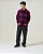 Camisa Vans Ls Larkspur Plaid Flannel Bordeaux Youth Kids - Imagem 5