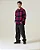Camisa Vans Ls Larkspur Plaid Flannel Bordeaux Youth Kids - Imagem 3