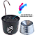 Kit Fonte para Gato + Comedouro - Colors Preto - Imagem 1