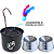 Kit Fonte para Gato + Comedouro - Colors Preto - Imagem 2