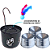 Kit Fonte para Gato + Comedouro - Colors Preto - Imagem 3