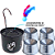 Kit Fonte para Gato + Comedouro - Colors Preto - Imagem 4
