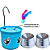 Kit Fonte para Gato + Comedouro - Colors Azul - Imagem 2