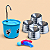 Kit Fonte para Gato + Comedouro - Colors Azul - Imagem 8
